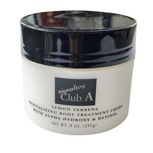Signature Club A Lemon Verbena Revitalizing Body Treatment Creme Retinol 9 oz.